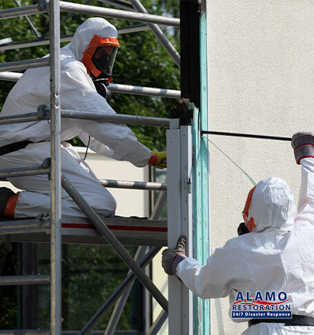 Asbestos Removal Experts Suited Up